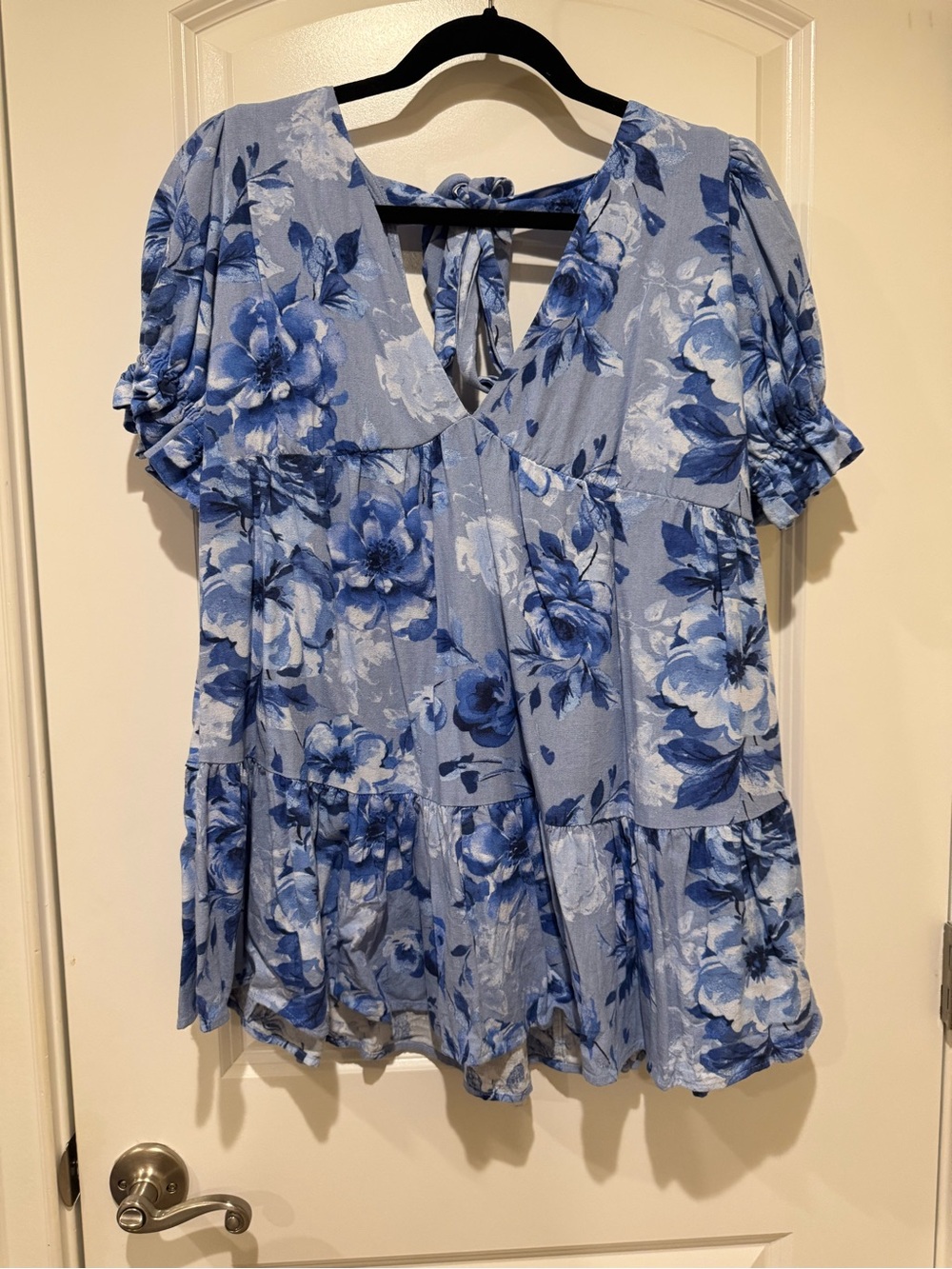 Altar'd State Blue Floral Mini Dress